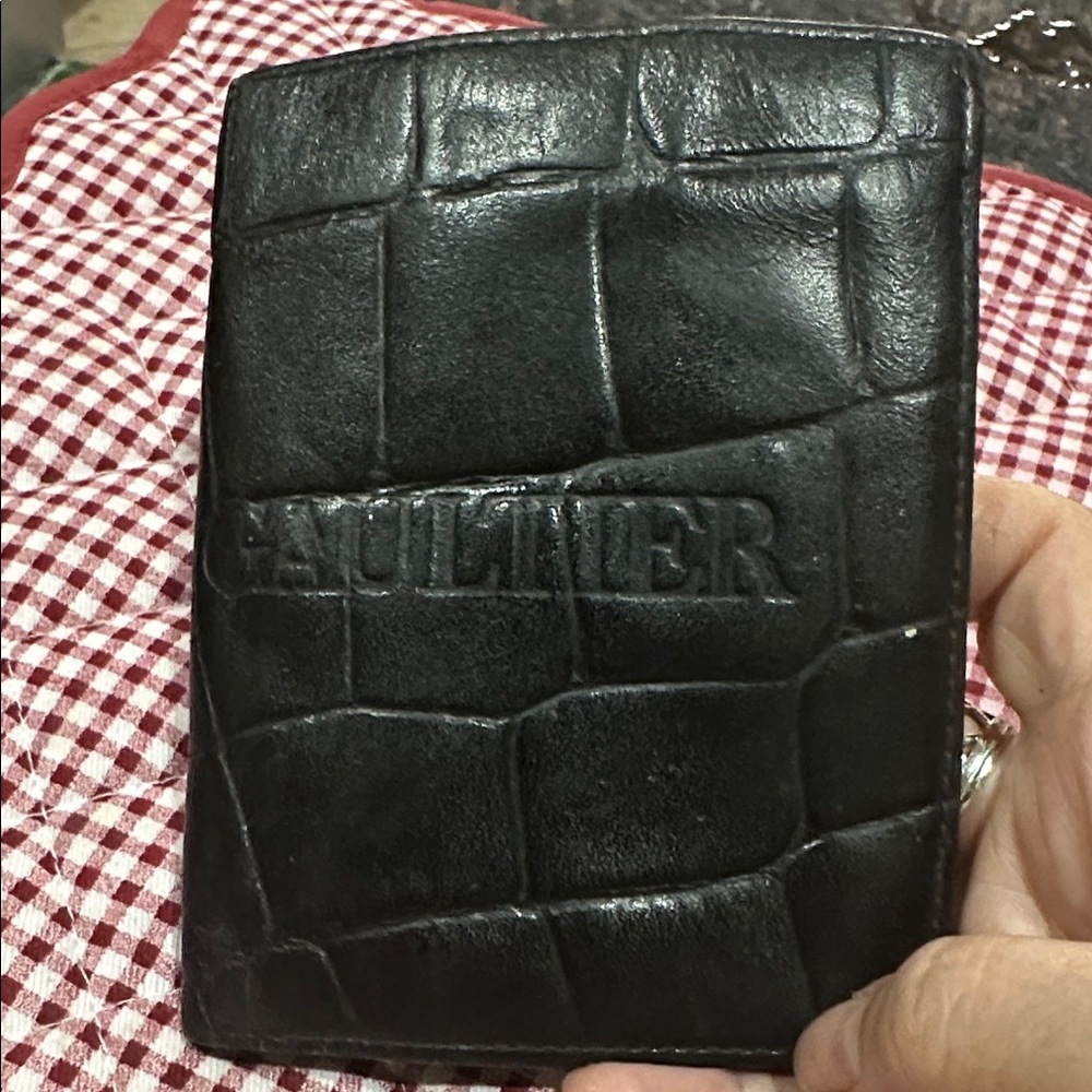 VTG JeanPaul Gaultier Black Leather Wallet